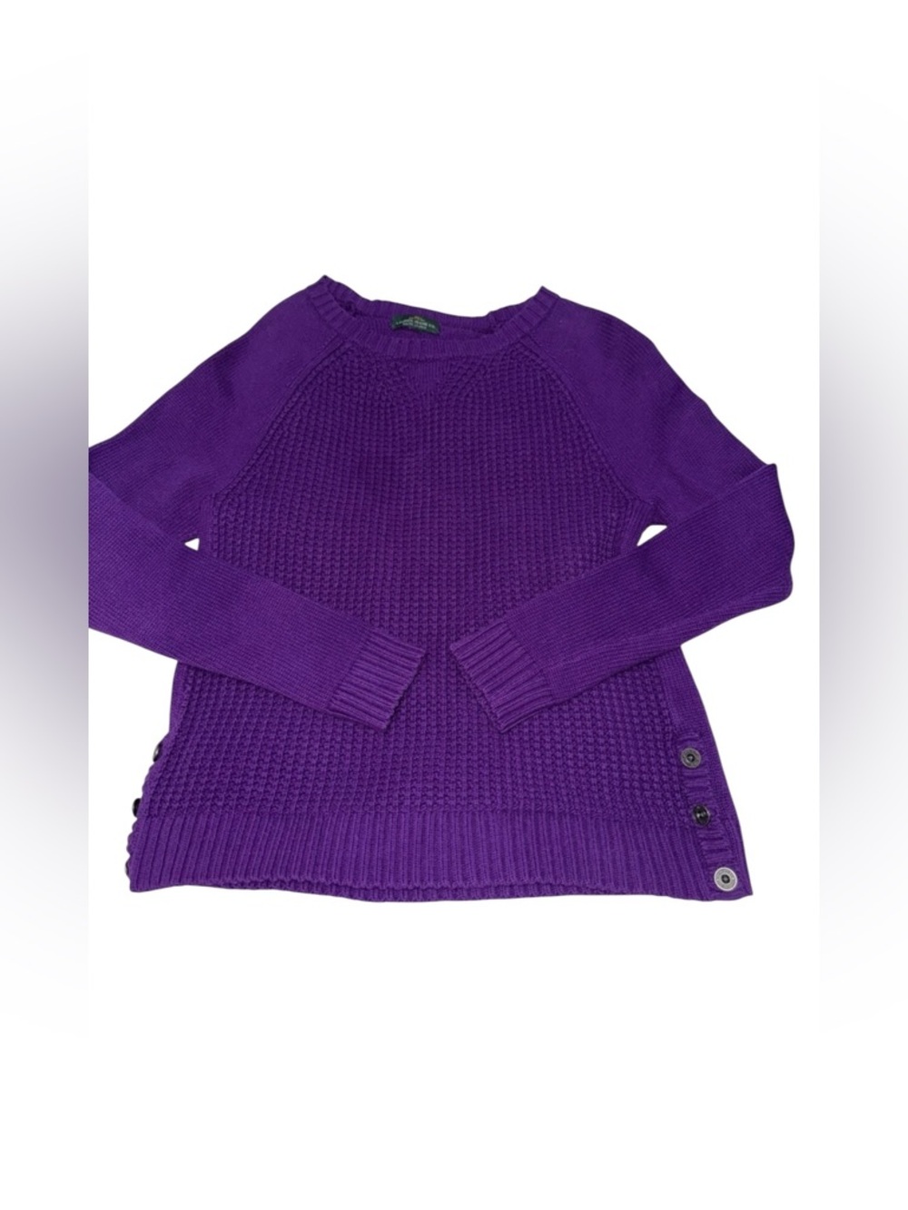 LRL Lauren Jeans Co Ralph Lauren Purple Knit Sweater Women’s Size M